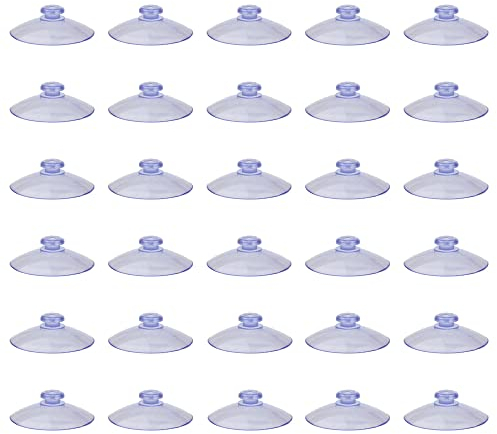 30 Pezzi 20mm Ventose Rotonde Ventosa in Plastica Trasparente Senza Ganci Forte Supporto di Aspirazione Adesivo per la Decorazione Domestica
