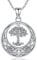Friggem Baum des Lebens Kette 925 Sterling Silber Keltischer Baum des Lebens Anhänger Halskette Schmuck für Damen Mutter Mädchen (Baum des Lebens)