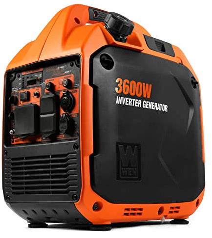 WEN 3600-Watt Portable Inverter Generator, RV-Ready, Quiet and Lightweight with Fuel Shut Off (56360i)