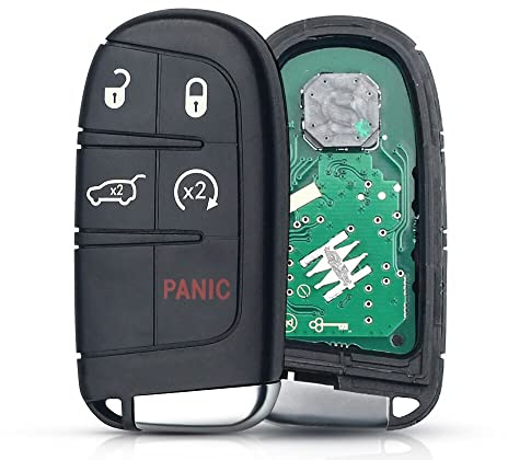 3/4/5 Tasten 433MHz ID46 Chip Fernbedienung Auto Smart Key Fob kompatibel mit JEEP Grand Cherokee 2013-2020 M3N-40821302 M3N40821302 (Farbe: Modell 2)
