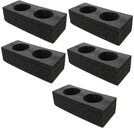 Yardwe 5piezas Soporte para Vasos De Bebida Portavasos para Café y Leche Bandeja De Embalaje con Orificios Material Perla Práctico y Seguro para Llevar Bebidas Calientes y Frías Restauran