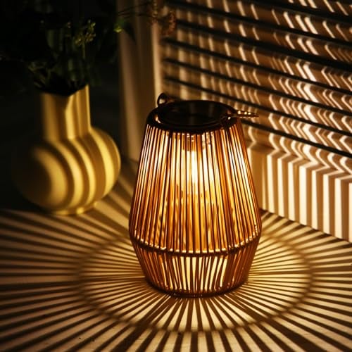 Lanterne da Esterno, KagoLing Lanterne Solari da Esterno 1 Pezzi IP65 Impermeabile Lampada Solare da Giardino per Natale Feste Decorazioni natalizie
