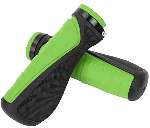 VGEBY Fahrradlenkergriff, rutschfeste, wasserdichte Verriegelung für Mountainbike-Lenkergriffe, Fahrradzubehör (Grün Schwarz), VGEBYd26zyarswh-05
