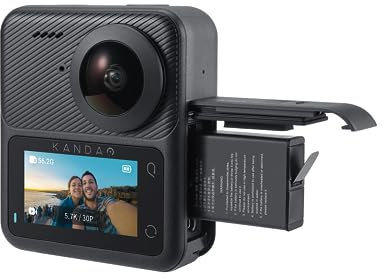KanDao QooCam 3 Action Camera, 1/1.55 Sensors 5.7K Photo @60fps 360 Video Camera, Waterproof, Stablization, Sport & Outdoor Camera.