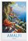 LHJOIUN Amalfi Italien-Reiseposter, Vintage-Poster, 50 x 75 cm, Kunstdruck auf Leinwand, für Wohnzimmer, Schlafzimmer, Heimdekoration, moderne Kunst