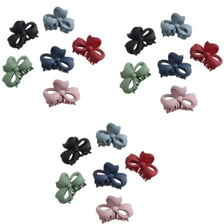 FRCOLOR Lot de 18 barrettes à cheveux pour femmes - Pour filles - Pour carte - Vert clair - Pinces à cheveux - Petites boucles afro - Perruque bleue avec grand clip de bain