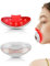 FERNIDA Lippen und Augenpflege Rotlicht Gerät mit Heizung für Glättung von Lippenfalten, Lippenfarbe Verbessern und Reduzierung von Augenringen, 4 Heiztemperaturstufen,Weiß