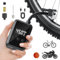 SenDeluz Mini Electric Bike Pump, Ultra Small 120 PSI Mini Bicycle Pump with Digital LCD Pressure Gauge, Type-C Rechargeable 500 mAh
