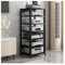 audio rack hifi regal 4/5/6/7-stufiges Medienständer-Komponenten-Stereo-Rack, Home-Office-Theater-Küchen-Videoturm-Ausrüstung, Aufbewahrungseinheit For Plattenspieler-Receiver, Regal For Spielekonsole