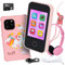 kidilulu Jouet téléphone pour enfants | Jouet téléphone à écran tactile avec jeux, lecteur MP3 et carte SD de 32 Go | Faux téléphones pour enfants de 3 à 8 ans | Cadeau d'anniversaire pour filles |
