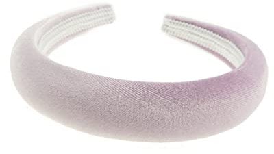 Womens Luxury Bump Padded Puffy Velvet Headband Winter Evening Wedding Party Birthday Bridal Christmas Birthday Bridesmaid Alice Band Hair Accessories Hairband, Gift Idea (Lilac, Bump)