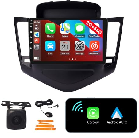 [2G 64G] Android Car Stereo FM Radio Carplay Android Auto 9 Touchscreen Headunit Media Player with Backup Kamera Für Chevy Cruze 2009 2010 2011 2012 2013 2014 2015