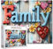 1000 Stück Puzzles für Erwachsene Vibrant 3D Familie Zeichen mit Herzen Blumen Jigsaw Puzzle Liebe Familie 1000 Stück Puzzles anspruchsvolle Familie Aktivität Spiel Bunte Wanddekoration DIY Puzzle