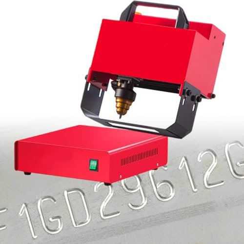 FLNOZAMZ Commercial Pneumatic Nameplate Engraver,for Marking Characters, Letters, Serial Numbers,80 x 20 mm Car Parts Marking Machine