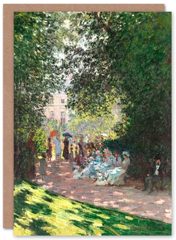 Artery8 Claude Monet Art Card Monceau Park in the Afternoon