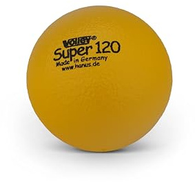Volley Softball Super Gelb – 12 cm Durchmesser – Weicher Schaumstoffball – Leicht – Griffig – Made in Germany