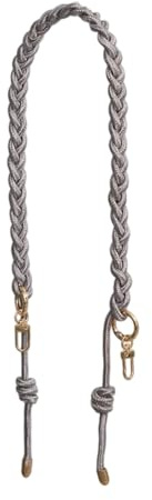 ZwaitL Tracolla di ricambio in corda intrecciata, alla moda, pratica cintura di ricambio per ascella, elegante, pratica cintura di ricambio per ascella, pratica tracolla intrecciata, Grigio