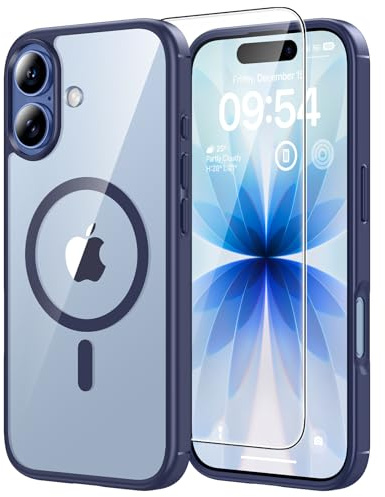 TAURI for iPhone 17 Case Compatible with MagSafe, Blue | 15FT Military-Grade Protection, Not-Yellowing Shockproof Anti-Scratch Slim Phone Bumper Cover