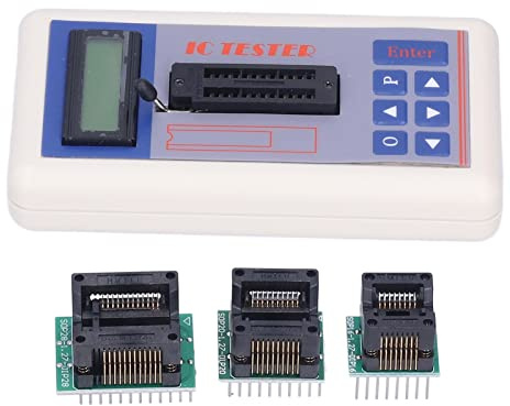 Phefop TSH-06F IC-Tester-Transistor-Messgerät, Schaltkreistester, Integrierter Schaltkreisprüfer mit 1300+ IC- und 420+ Transistor-Datenbank, Automatische Identifizierung für 74HC 74LS CD4000-Serie