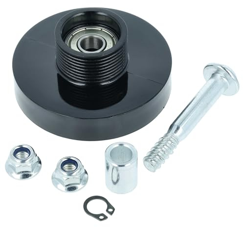 vhbw Polea tensora para secadora reemplaza Siemens 00600436 | Polea con set de montaje