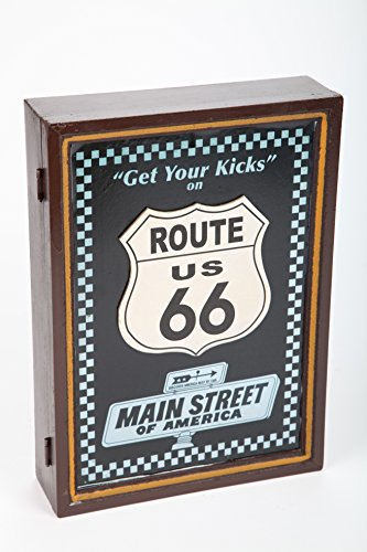 point home Design-Schlüsselschrank Route 66, Retro, braun, 35cm