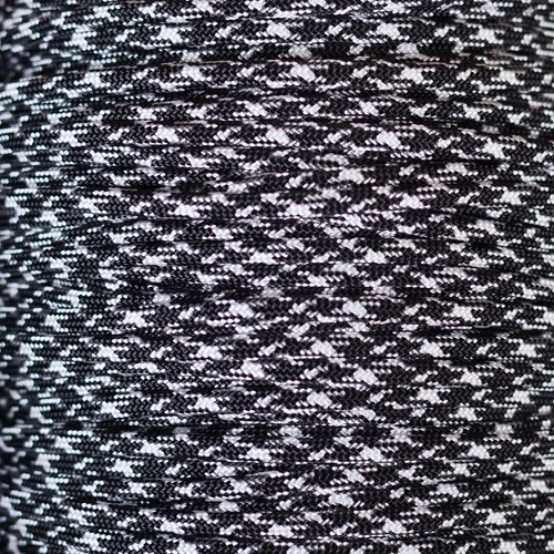 Paracord Planet 7-strand 4 mm Paracord aufreihmaterialien Kordel (Auswahl von über 250 Farben.) wählen Sie aus 50, 100, 250 Fuß Längen, Black & White Camo, 100 Feet