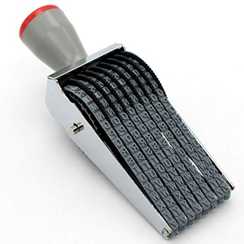 Digit Rolling Stempel Personalisierte Englisch Alphabet Nummer Symbol Scrapbooking DIY Gummi Stationery Büro Tisch Decor 8-Bit Rolling Stamp