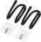 Zerone 2 Klebstoff Wandhaken + 2 Aufhänger Game Controller Organizer Wandhalterung Wandclip Wandhalter für Switch Xbox Station Wii Spielen
