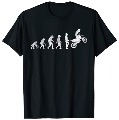 Motard Cadeau L'évolution Du Motocross Vélo T-Shirt