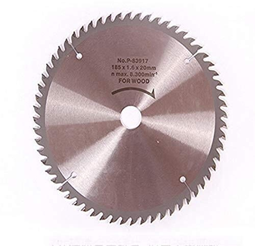 N / A Circular saw blade alloy steel woodworking blade, cordless circular saw blade 185x 20mm,60 teeth, wood cutting precision saw 7 inch