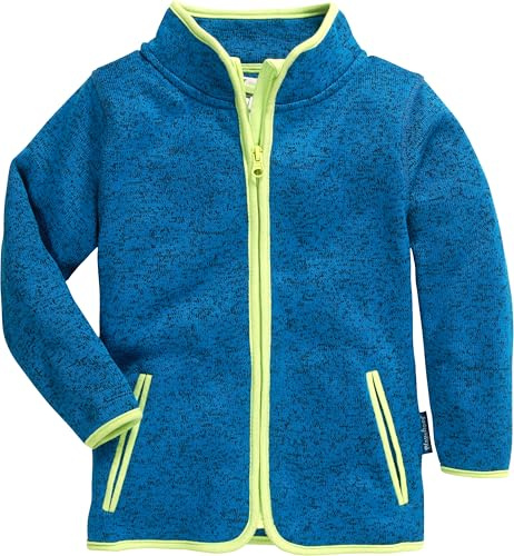 Playshoes Fleece-Jacke Unisex Kinder Outdoor-Oberteil, blau Strickfleece, 152