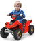 COSTWAY Quad avec Batterie 6V pour Enfant, Quad Électrique avec Marche Avant/Arrière, Fonctionnement Sécurisé et Vitesse Max de 4,5 km/h, Cadeau pour Garçons et Filles, Bleu/Noir/Blanc/Rouge (Rouge)