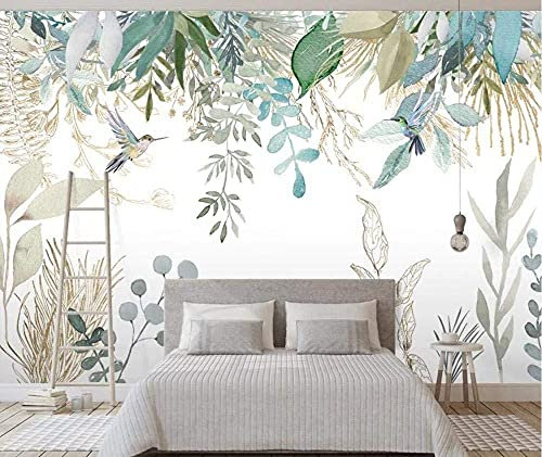 JMRWALLPAPER Papier Peint Panoramique 3D Fleur De La Plante Tropicale Fleur Et Oiseau Papier Peint Intissé Décoration Murale