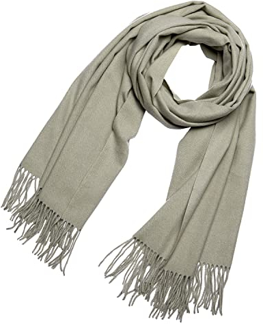 DonDon Schal Damen Winter Wollschal Winterschal groß und flauschig 200 x 70 cm - Lindgrün