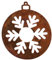 Rostikal Schneeflocke 7 cm Edelrost Gartendeko Vintage Deko Wohnzimmer Winterdeko Weihnachten