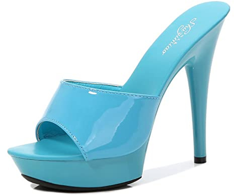 LBDOBU Scarpe da Sposa Donna Colore della Caramella - Sandali Sexy Con Tacchi Alti 13 cm - Pantofole Impermeabili per Nightclub - Pompe Estive