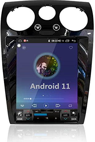 MOOKAKA Tesla Radio Android 11 Autoradio 2 Din GPS Navigation Haupteinheit für Bentley Continental GT 2004-2011 Multimedia Player Auto Stereo 12.1 Zoll Vertikaler Bildschirm mit Carplay DSP 64GB