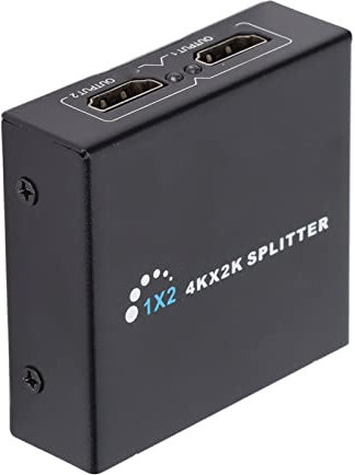 Bewinner Splitter HDMI 1 in 2 out, Extender HDMI 3840x2160 30FPS, Switch HDMI Dual Monitor, Adattatore Splitter HDMI per Monitor TV LCD Computer(4K)