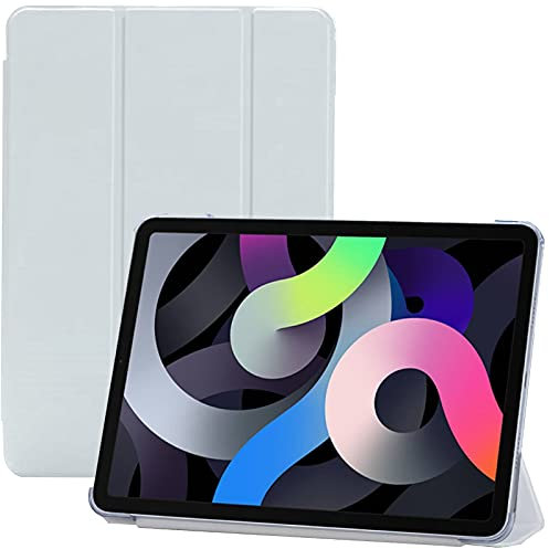 Smart Magnetic Case for iPad Air 5th Generation (2022), iPad Air 4th Generation (2020), iPad 11 Pro (2020) iPad 11 Pro 2018 With Auto Sleep/Wake, Translucent Back Tablet Cover (White)