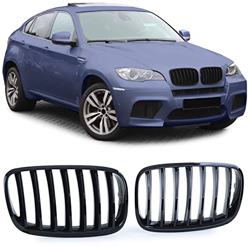 Sport Kühlergrill Performance Schwarz Glanz passend für BMW X5 E70 X6 E71 06-13