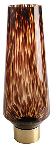 Glasvase Amber Rain braun 60 cm