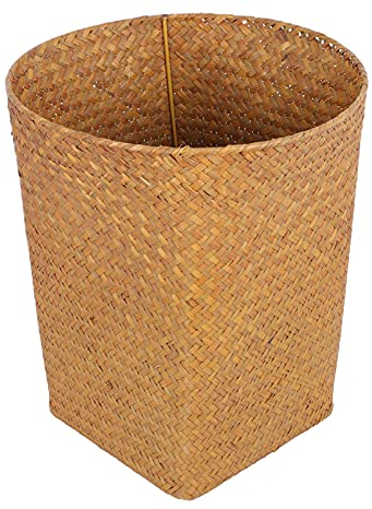 Cabilock 1pieza Cesta Decorativa De Almacenamiento De Mano Recipiente Creativo Para Oficina Y Hogar Contenedor De Desechos Y Decoración