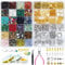 ygorios Kit de creación de joyas para adultos – 1760 cuentas de cristal, 800 piezas de joyas, pulsera de bricolaje, pendientes