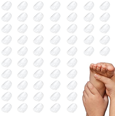 Cappucci Per Le Dita Dei Piedi In Silicone 60 Pezzi Protezione Per Le Dita Dei Piedi Con Punta Mignolo Con Fori Le Coperture Traspiranti Anti-attrito Forniscono Sollievo Da Calli, Vesciche