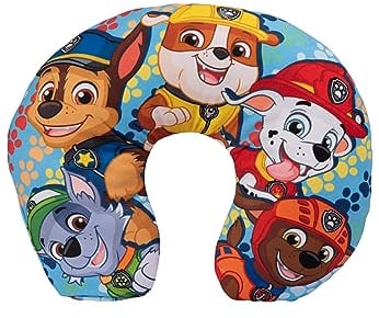 United Labels Paw Patrol - Reise Nackenkissen bequemes Reisekissen Nackenhörnchen Auto Flugzeug