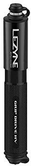 LEZYNE HV Fahrrad Handpumpe, hohe Lautstärke 90 PSI, Presta & Schrader kompatibel, kompakte Fahrradpumpe