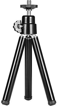 KOCAN Portable Mini Webcam Tripod for Smartphone Lightweight Flexible Web Camera Desktop Support Stand Phone Holder Table Stand,Webcam Tripod