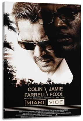 VZRSQZK Filmposter Miami Vice, dekoratives Gemälde, Leinwand-Wandposter und Kunstdruck, modernes Familienschlafzimmer-Dekor-Poster, 20 x 30 cm