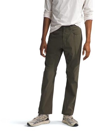 The North Face Men's Sprag 5-Pocket Pant - Moisture Wicking, Water Repellent Finish, UPF 40+ Sun Protection, Belt Loops, New Taupe Green-NPF, 32