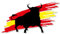 Pegatina para coche, diseño de la bandera de toro – Pegatina para coche, portátil, scooter, España, Espana Bulle, resistente a los rayos UV y a la intemperie (S - 10cm ancho)
